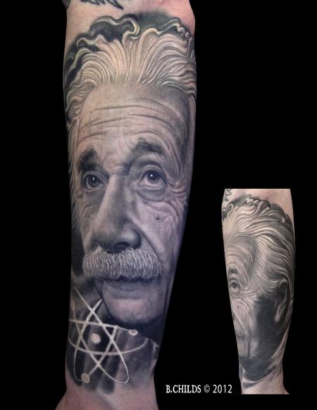 Tattoos - Einstein Portrait - 132421