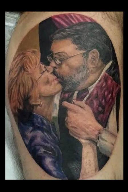 Tattoos - Mom and Dad portrait - 97823