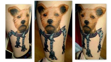 Tattoos - robot dog tattoo - 97822