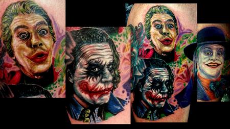 Tattoos - Batman joker leg - 97833