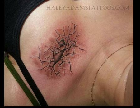 Tattoos - skin cracks tattoo - 97841