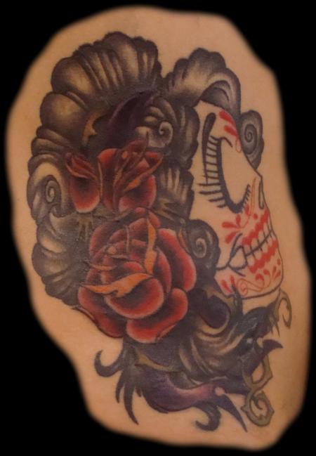 Tattoos - gypsy skull - 78487