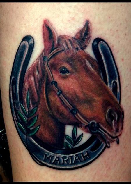 Tattoos - Mariah the horse tattoo - 97849