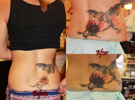 Tattoos - lotus coverup - 78180