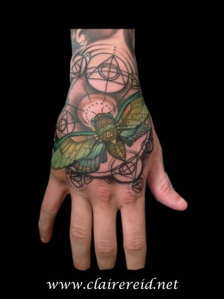 Tattoos - Cicada hand tattoo - 92223