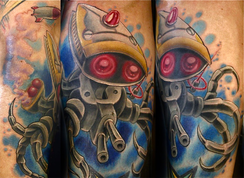 space-bot by Clint Leifeste: Tattoo Inspiration - Worlds Best Tattoos