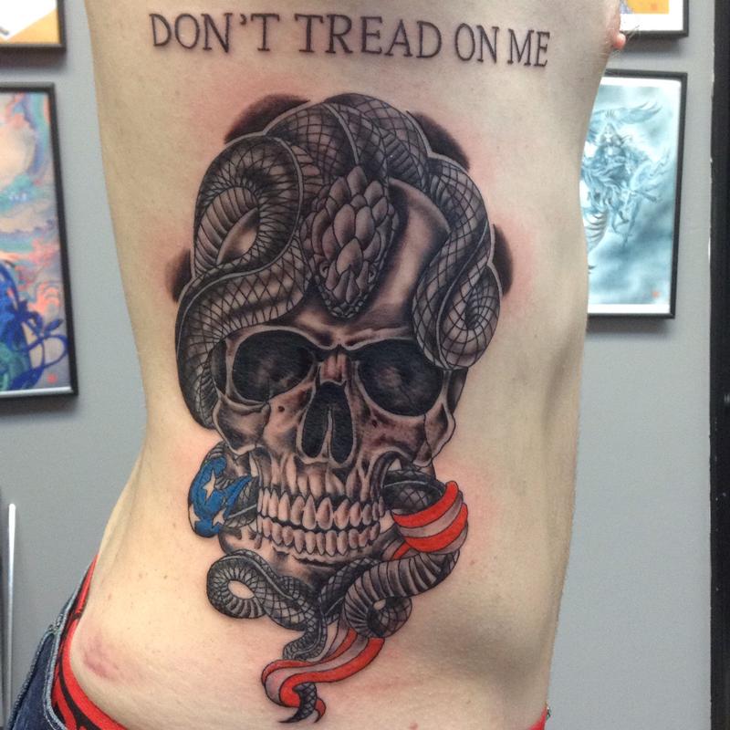 Skull Serpent by Cat Johnson: TattooNOW