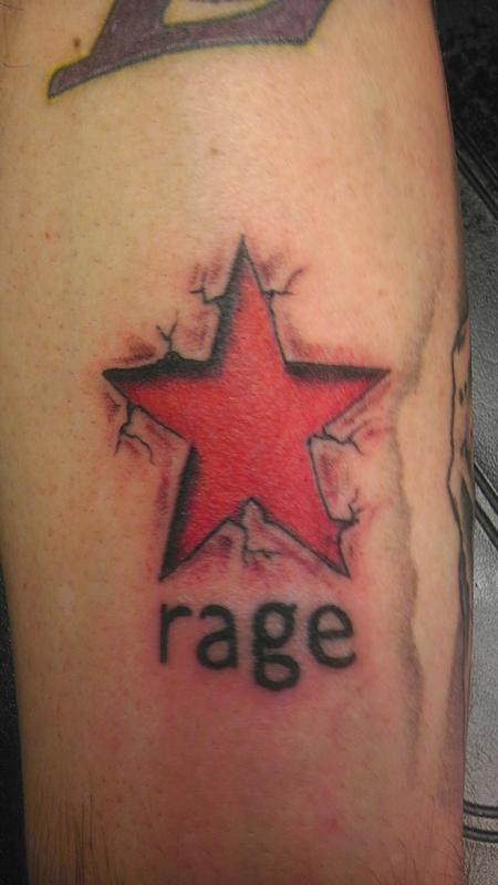 Tattoos - rage star - 87295