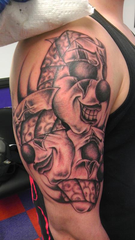 Tattoos - hear no evil clowns - 89708