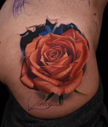 Tattoos - Rose Rib Tattoo - 119504