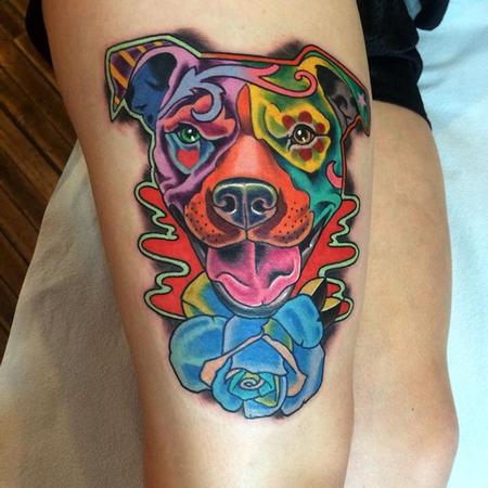 Tattoos - An original take on a dog portrait - 93454