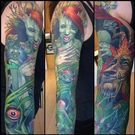 Fairy Sleeve Tattoo by Steve Moore : Tattoos