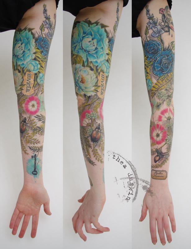 Ghostprint Gallery Tattoo : Tattoos : Thea Duskin : Faith Sleeve