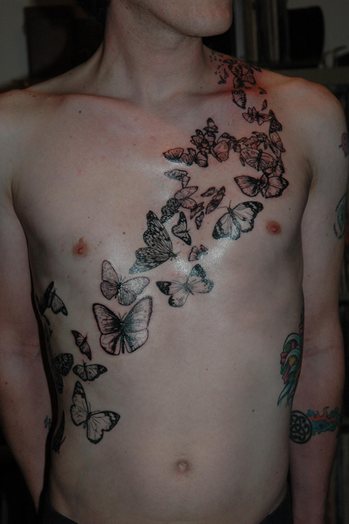 Butterfly Swarm by Thea Duskin : Tattoos