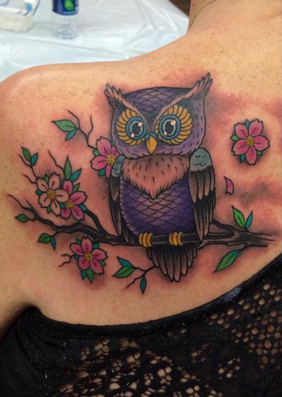 Owl by Albert Martinez : Tattoos