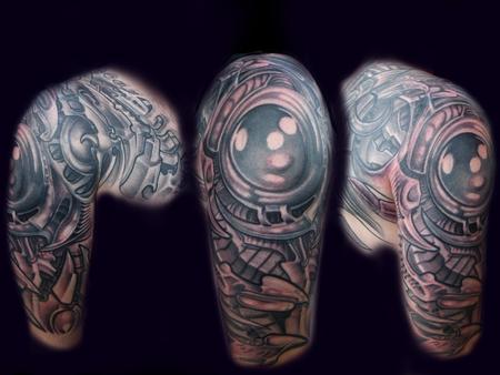 Tattoos - Biomechanical cover-up  - 92019