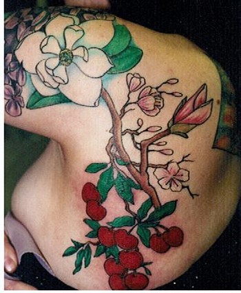 Magnolia/Cherries : Tattoos