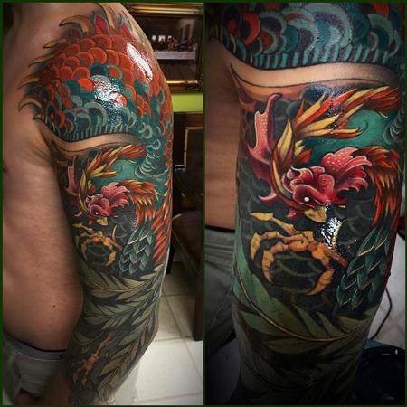 Tattoos - Rooster sleeve - 131534