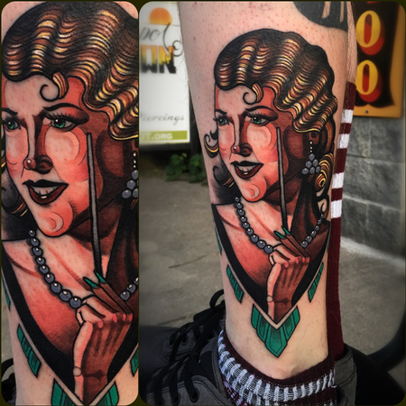 Tattoos - Neo traditional lady - 131536