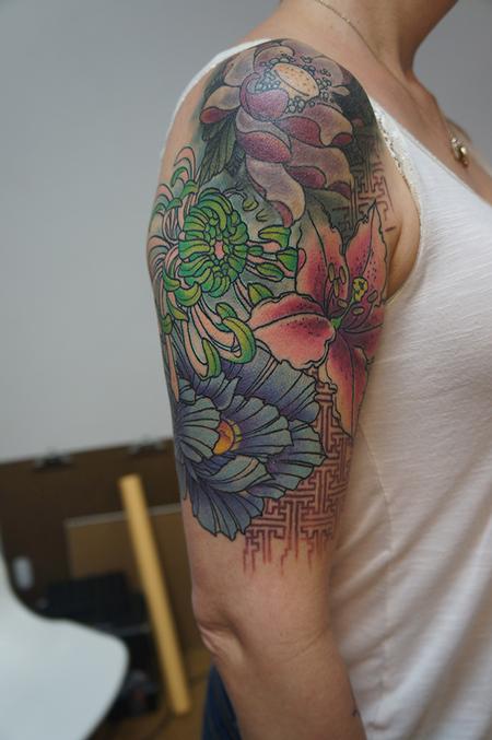 Tattoos - Japanese Floral - 91995