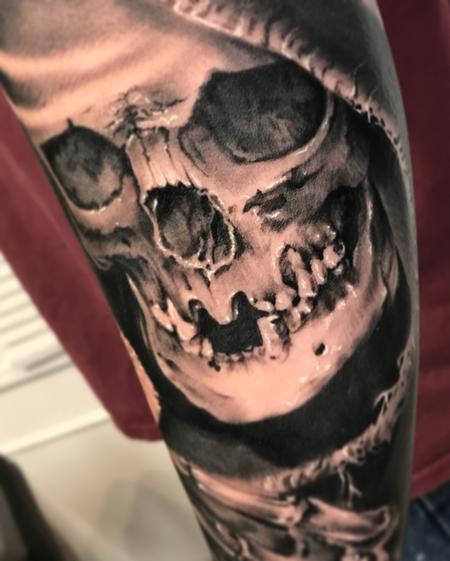 Tattoos - Hooded skull - 130530