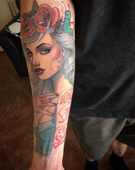 Jeff Norton Tattoos : Tattoos : Fantasy Fairy : Alice in Wonderland