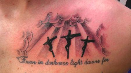 Tattoos - cross - 85655