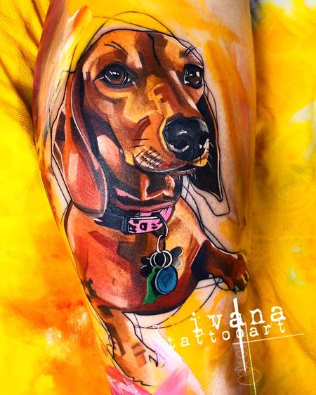 Tattoos - Dachshund Portrait - 141565