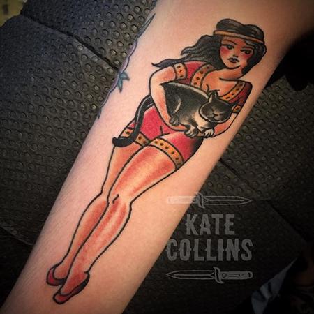 Tattoos - cat pin up - 126281