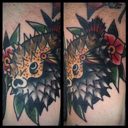 Tattoos - Traditional Puffer Fish - 126282