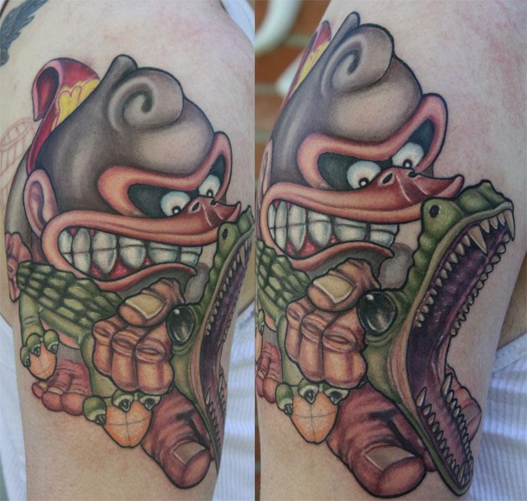 Donkey kong by LT Woods: TattooNOW