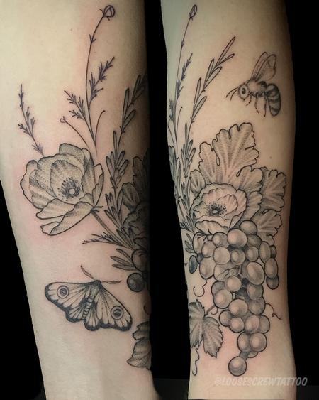 Tattoos - Vineyard Bouquet - 142248