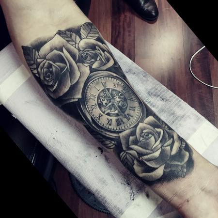 Tattoos - Watch and Roses - 131526