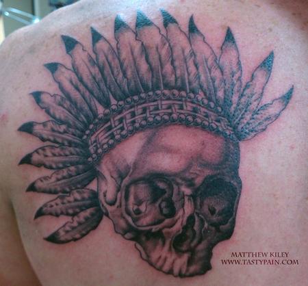 Tattoos - skull and headress - 91920