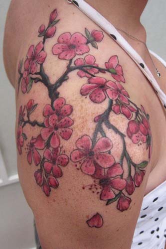 cherry blossom branches by Kim Reed: TattooNOW