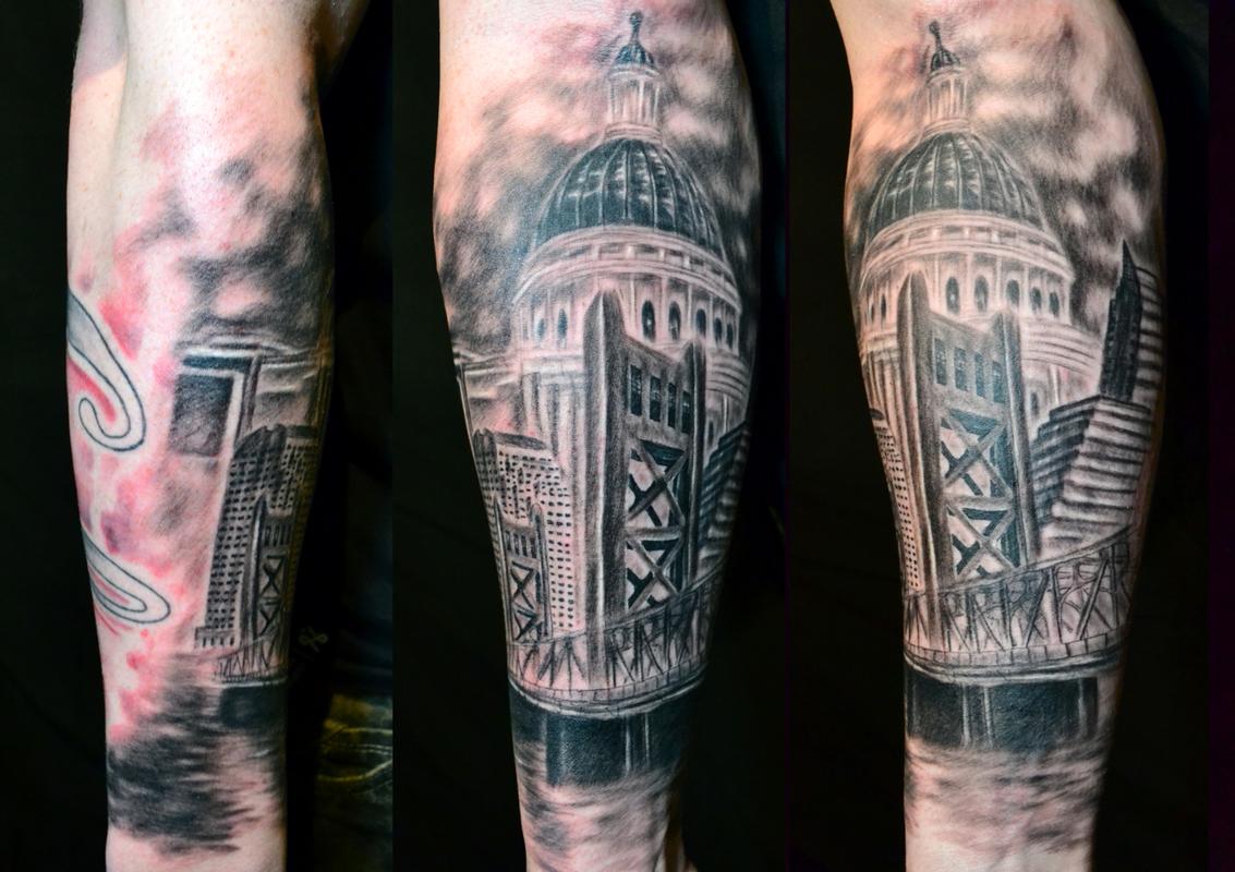 Downtown Sacramento Sleeve by Ryan El Dugi Lewis: TattooNOW