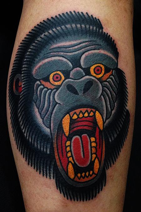 Tattoos - gorilla tattoo - 89798