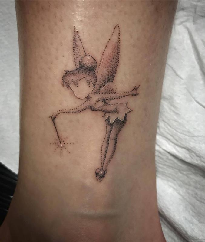 Dotwork Tinkerbell by Linn : Tattoos