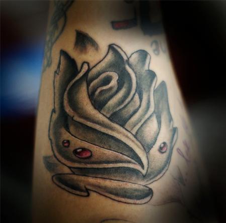 Tattoos - Graffiti like true grey rose - 84346