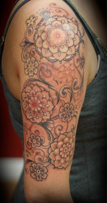 Tattoos - Henna Style piece - 84347