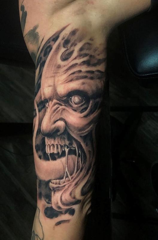 Oak Adams Freehand Monster by Oak Adams: TattooNOW