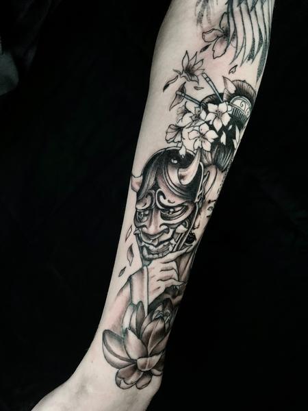 Japanese temple and cherry... - House of Holland Tattoos | Facebook