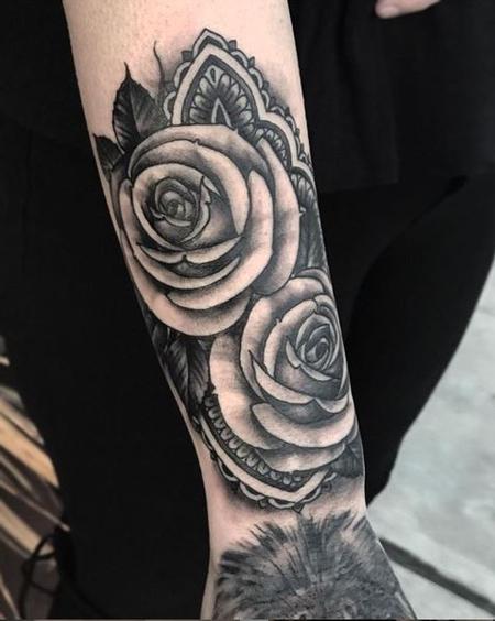 Shawn Monaco - Shawn Monico black and grey roses