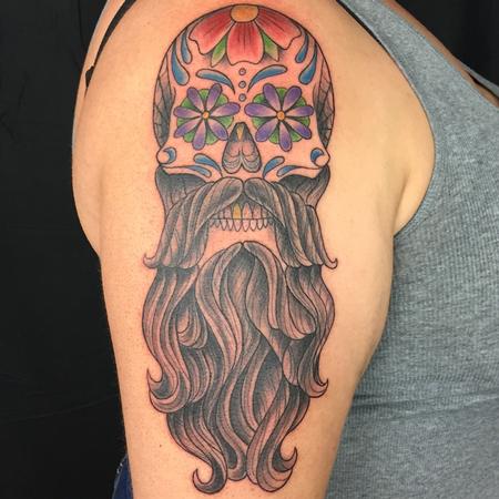 Tattoos - BEARD SKULL - 134762