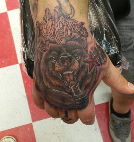 Tattoos - cali bear - 87491