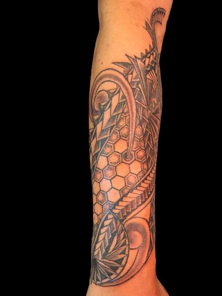 Tattoos - Polynesian Blackwork Design - 126951