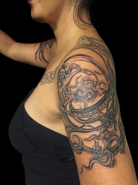 Tattoos - Decorative Shoulder Piece - 126952