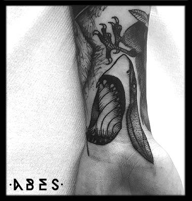 Tattoos - shark palm - 119863