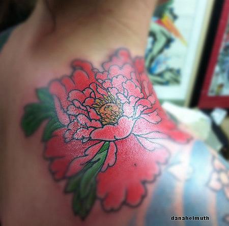 Tattoos - pink peony tattoo - 70041