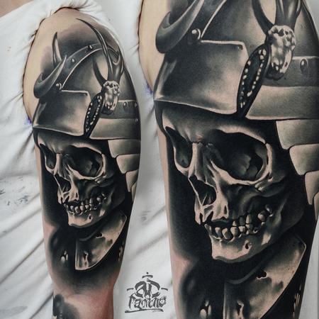 Tattoos - Samurai Skull Tattoo - 140258